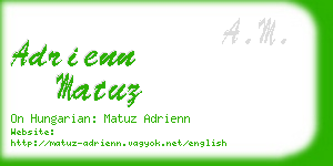 adrienn matuz business card